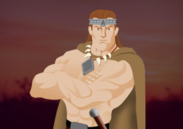 Conan themed character